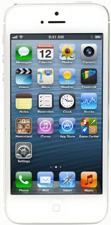 Смартфон Apple iPhone 5 64Gb White & Silver - Кемерово
